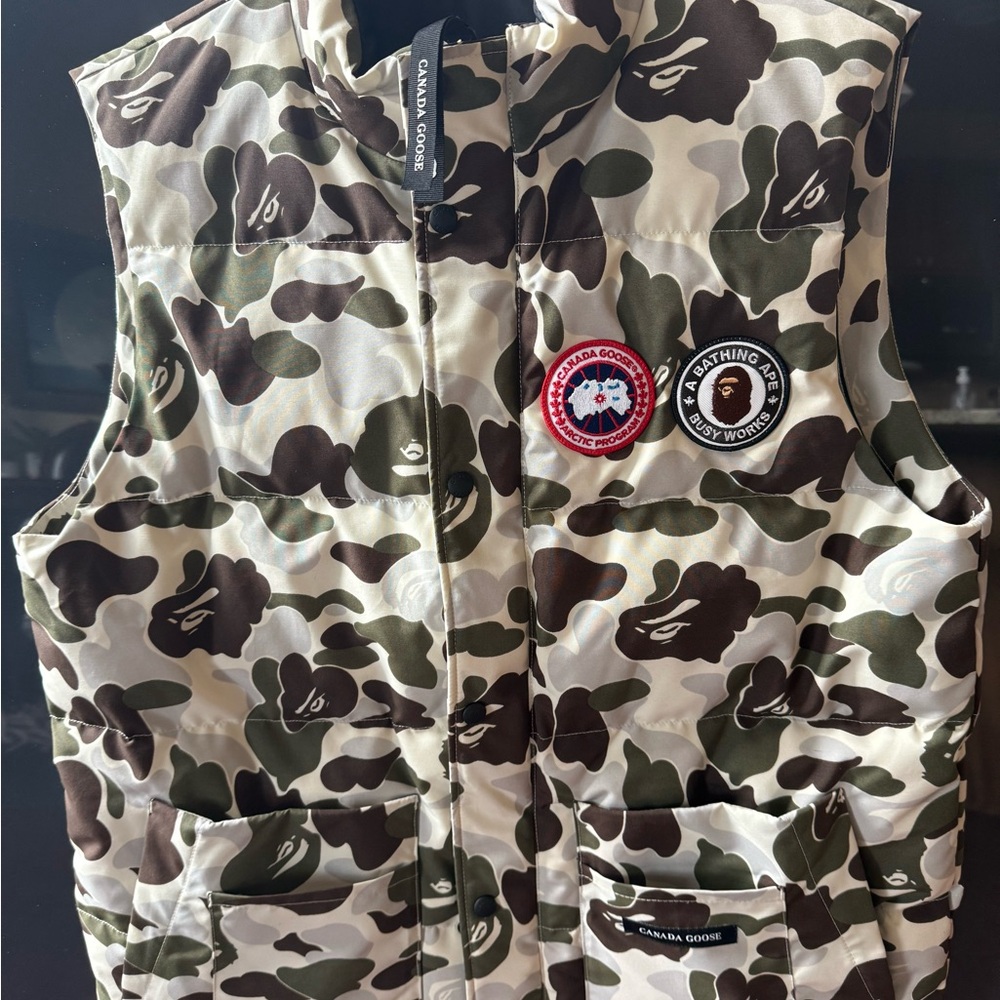 Canada Goose Green and Brown Camo Vest
